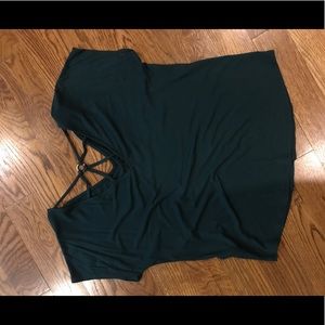 Soft green top with fun detail